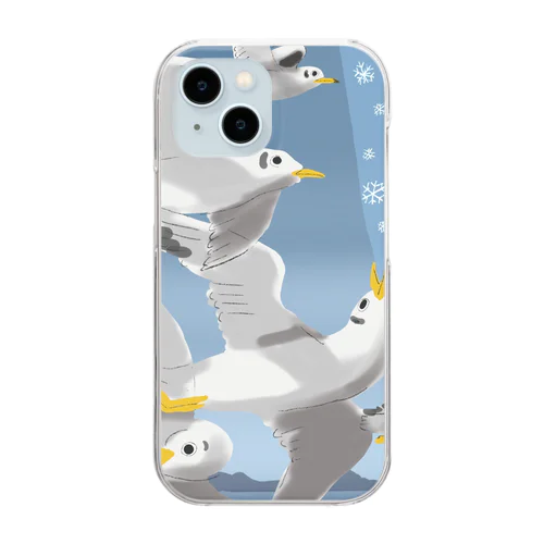 カモメ　seagulls   Clear Smartphone Case