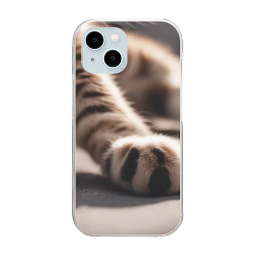 バランスをとっている猫 Clear Smartphone Case