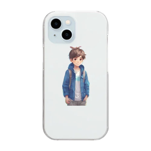 Cute boy A Clear Smartphone Case