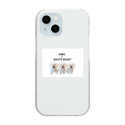 もふもふBEAR Clear Smartphone Case