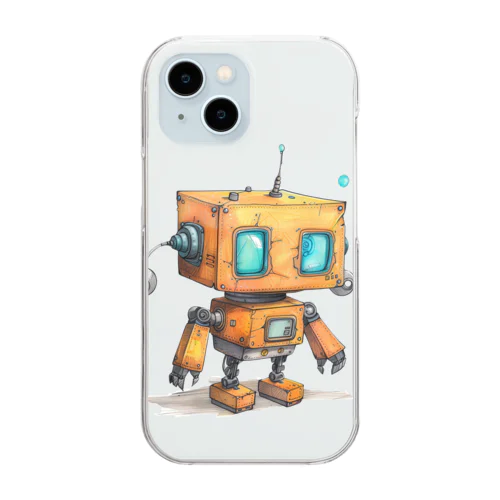 レトロ戦闘ロボットＨ Clear Smartphone Case