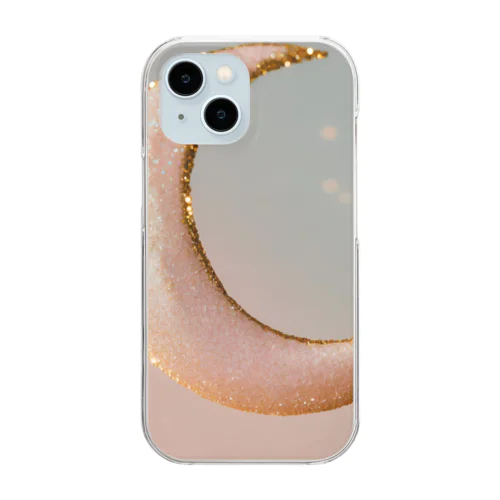 三日月柄 Clear Smartphone Case