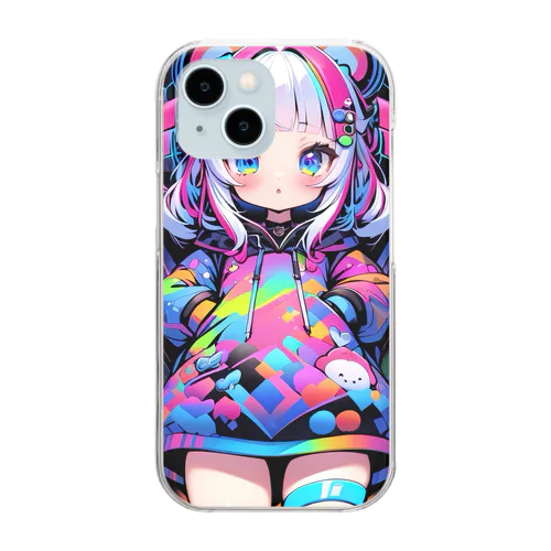 カラフルGirl Clear Smartphone Case