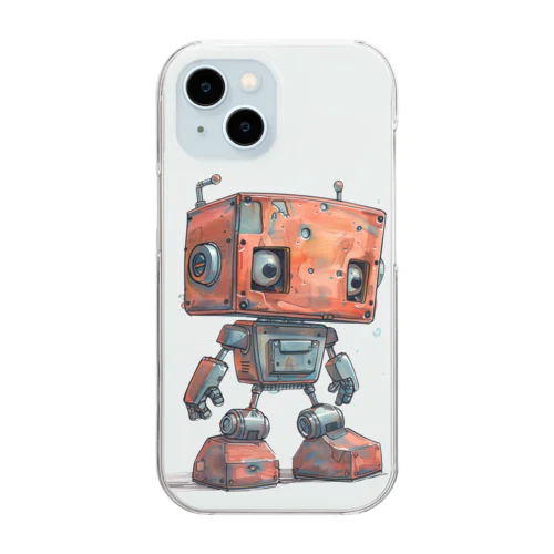 レトロ戦闘ロボットＬ Clear Smartphone Case