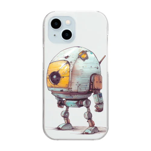 レトロ戦闘ロボットＲ Clear Smartphone Case