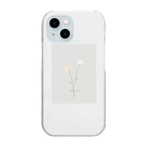 🍑 peach milk tea . Clear Smartphone Case