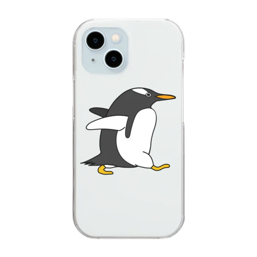 走れ！ジェンツーペンギン！ Clear Smartphone Case