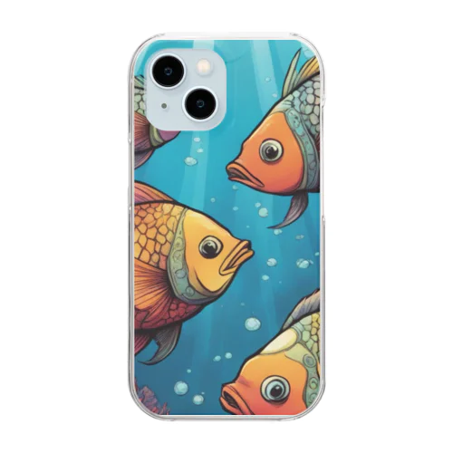異世界　魚 Clear Smartphone Case
