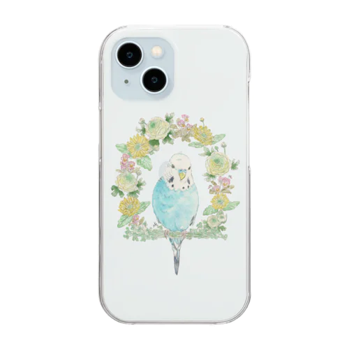 ティファニーと花のブランコ Clear Smartphone Case