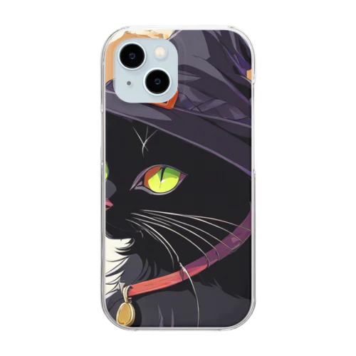 Glitter Cat Clear Smartphone Case