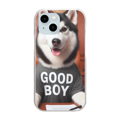 GOOD BOY大統領 Clear Smartphone Case