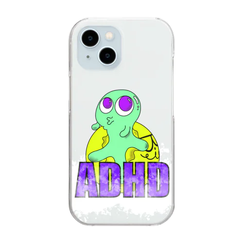 Character logo 『ADHD』 クリアスマホケース