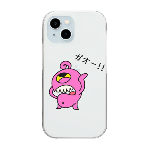 ピンク怪獣 for Kids Clear Smartphone Case