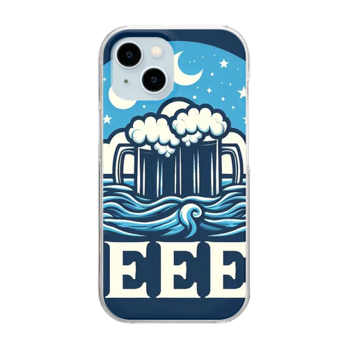 蒼のビールくん Clear Smartphone Case