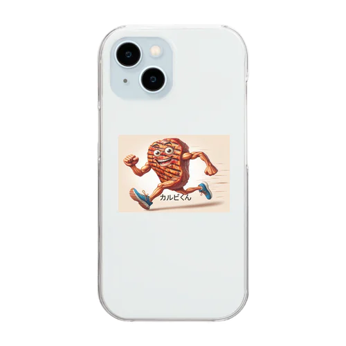 焼き肉カルビくん Clear Smartphone Case