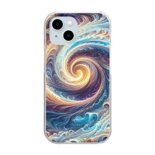 Marble galaxy ⅳ Clear Smartphone Case