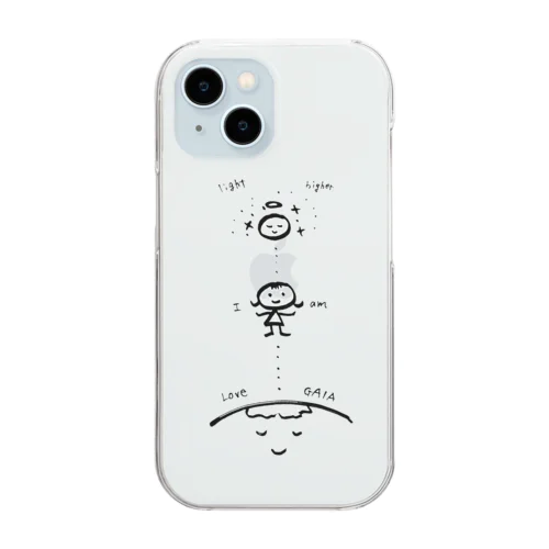 position of 100（モノクロ） Clear Smartphone Case