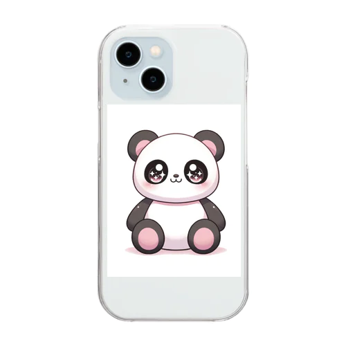 ピンクパンダ🐼スンスン Clear Smartphone Case