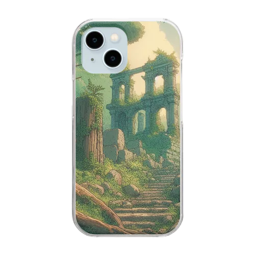 幻想の古代遺跡 Clear Smartphone Case