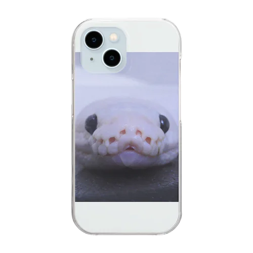 白蛇のミュウくん Clear Smartphone Case