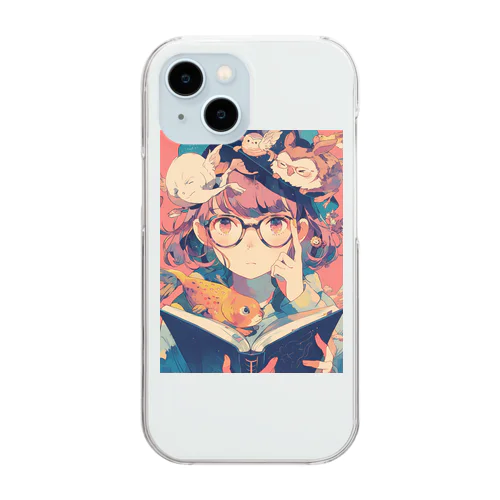 少女と読書週間　なでしこ1478 Clear Smartphone Case