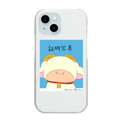 証明写真（風） Clear Smartphone Case