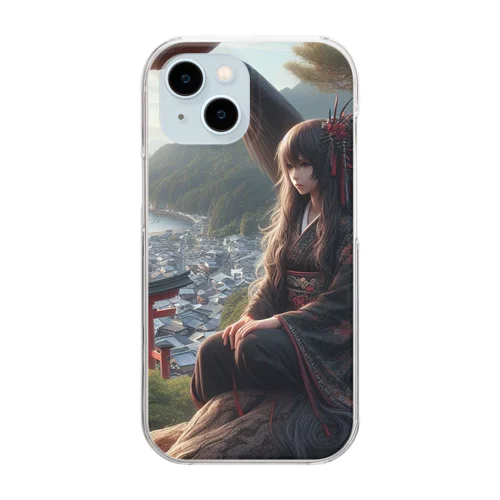 神社に住む烏天狗の女の子 Clear Smartphone Case