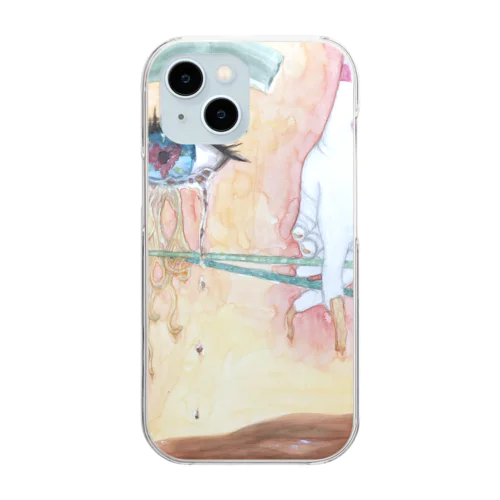 ラーメン大好き人間 Clear Smartphone Case