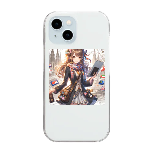 水原通訳 Clear Smartphone Case