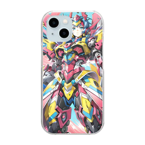 絢爛豪華💥ギガフュージョンアーマーガール✨ Clear Smartphone Case