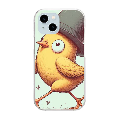 ピヨピヨ歩きましょ Clear Smartphone Case