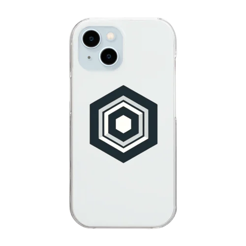 ROKUTAKUロゴ Clear Smartphone Case