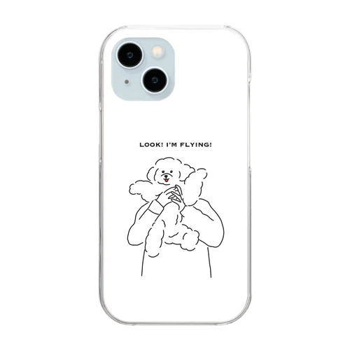 トムにゃんシリーズ -Look! I'm flying! Clear Smartphone Case