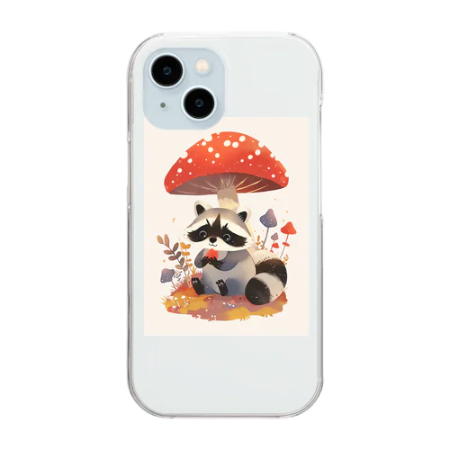 アライグマのお食事　Hime  2530 Clear Smartphone Case