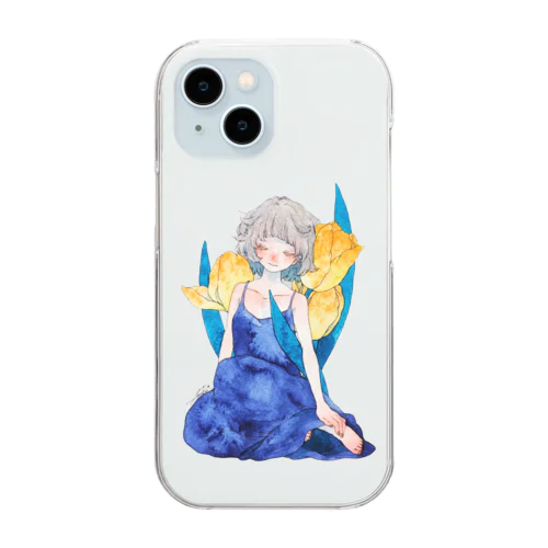 子守唄ちゃん Clear Smartphone Case