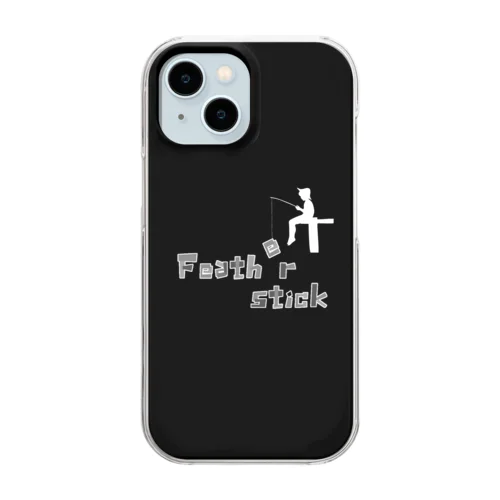 Feather stick -fishing- Clear Smartphone Case