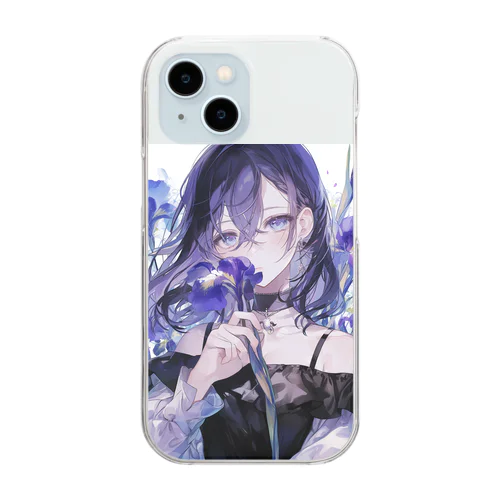 花菖蒲の優美な香り　BLUE PLUM  691 Clear Smartphone Case