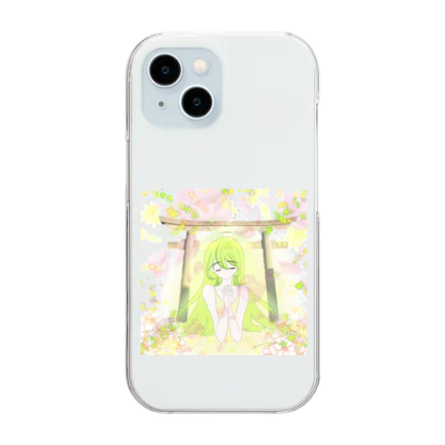 御守護さま Clear Smartphone Case