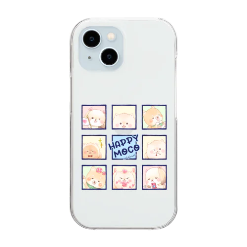 ハッピーモコ Clear Smartphone Case