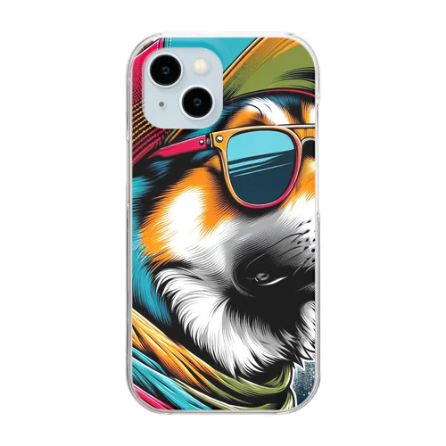 キャップ犬15 Clear Smartphone Case