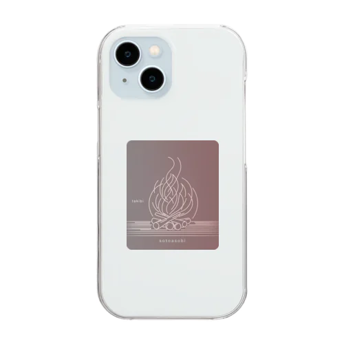 sotoasobi -takibi- Clear Smartphone Case