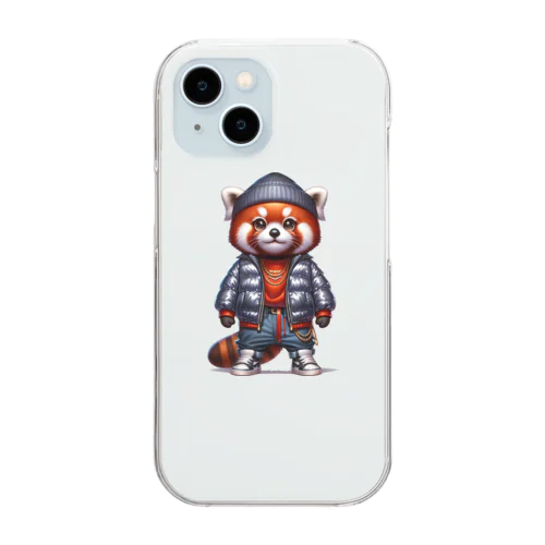 レッサーパンダB Clear Smartphone Case