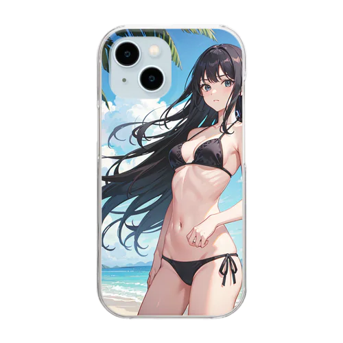 真夏の女 Clear Smartphone Case