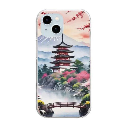 日本の風景 Clear Smartphone Case