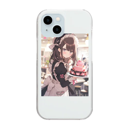 メイドカフｴー　なでしこ1478 Clear Smartphone Case