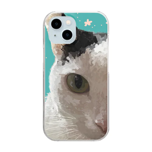 maru (キラキラ） Clear Smartphone Case