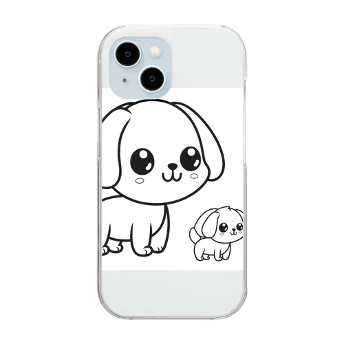 兄弟わんこ Clear Smartphone Case