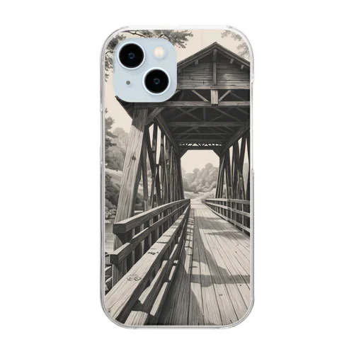 木造橋 Clear Smartphone Case