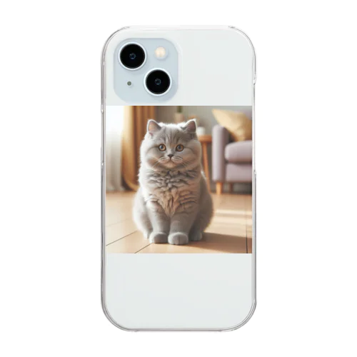 ねこニコばん Clear Smartphone Case