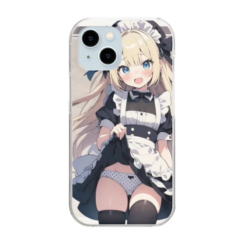 少しだけですよ Clear Smartphone Case